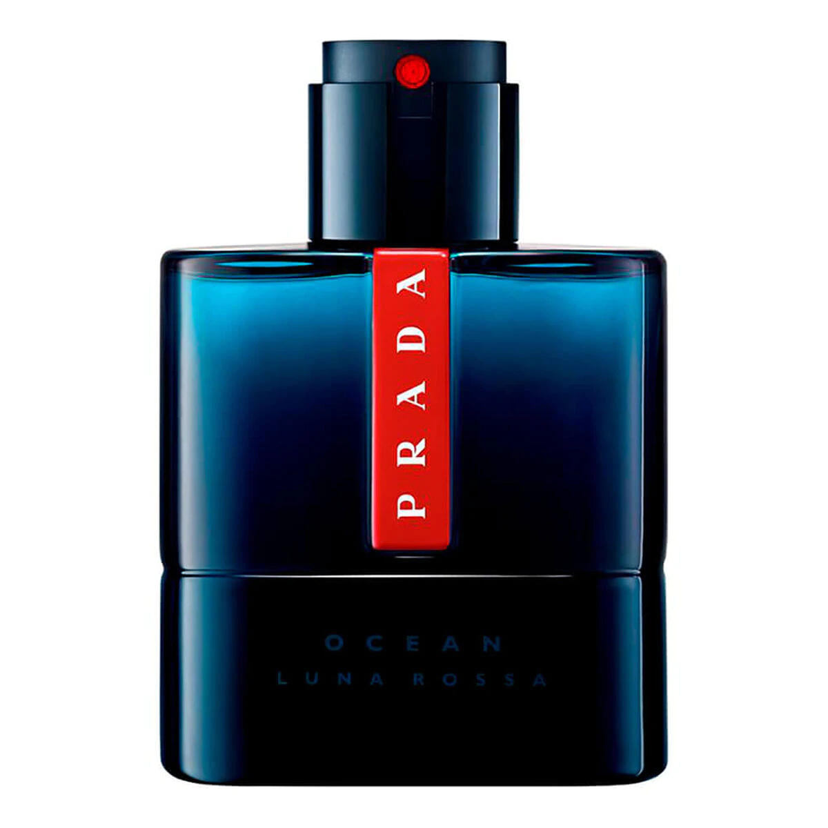 Frasco do Luna Rossa Ocean, de Prada. Um dos perfumes masculinos mais interessantes para se utilizar no trabalho em ambientes mais formais