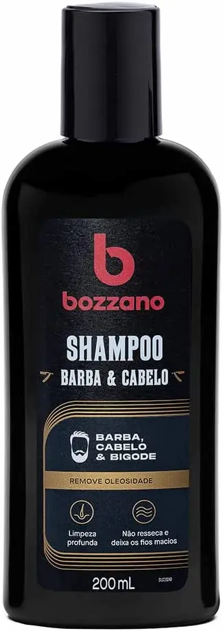 Shampoo para barba e cabelo Bozzano