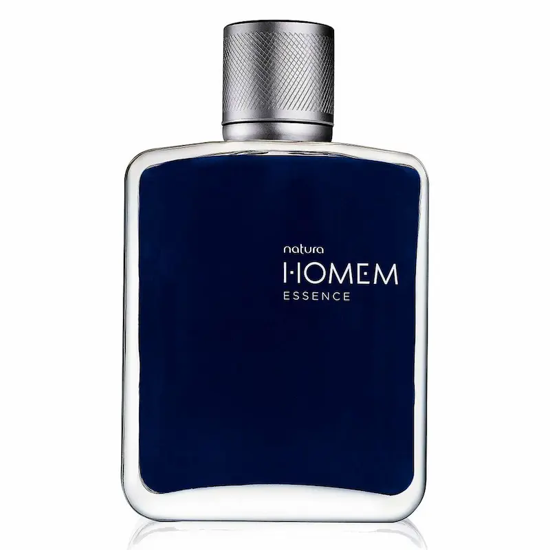 Homem Essence, Natura. Um excelente perfume masculino nacional. Bem versátil, combina com diversas ocasiões, sendo ótimo para se utilizar em encontros românticos.