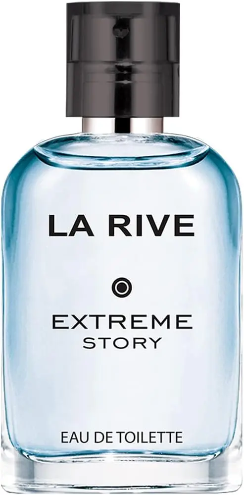 Frasco do Extreme Story de La Rive. Um perfume masculino importado de boa qualidade, com preço acessível.