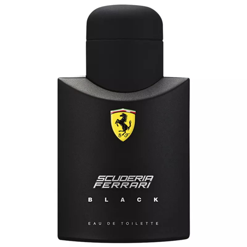 Frasco do Scuderia Ferrari Black. Um perfume masculino sensacional, que tem um ótimo custo-benefício.