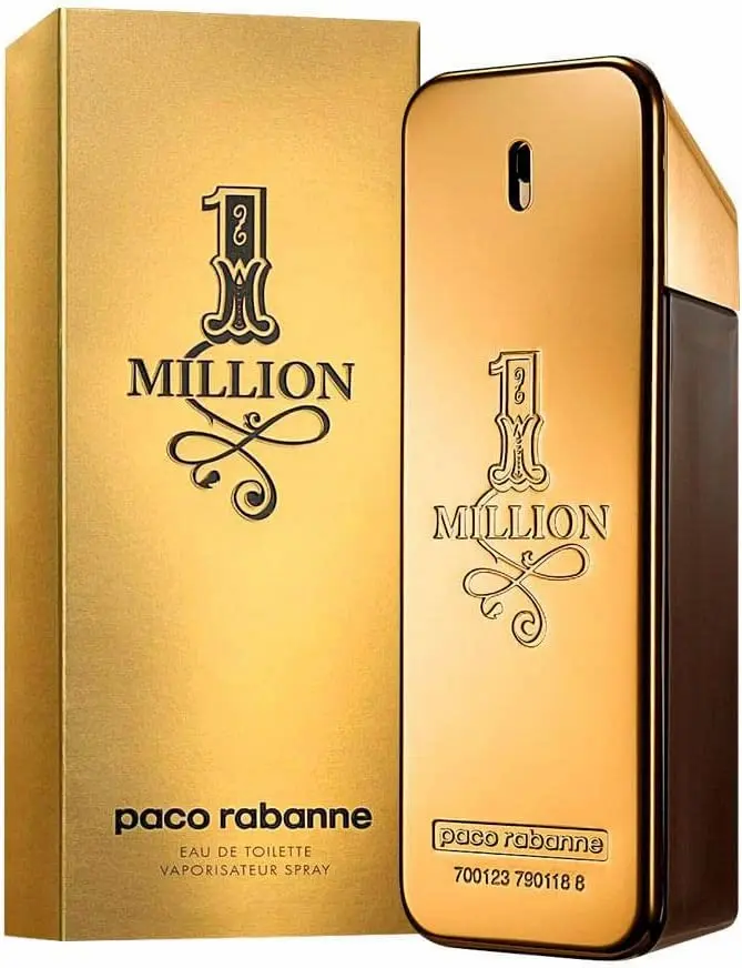 Frasco do 1 Million de Paco Rabanne. Um dos perfumes masculinos mais vendidos do Brasil.