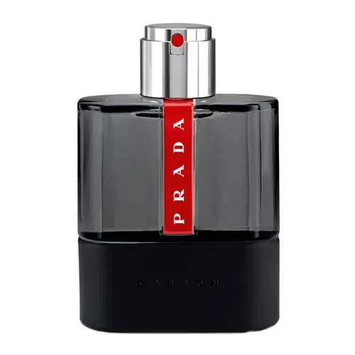 Frasco do Luna Rossa Carbon de Prada. Um dos melhores perfumes masculinos para o dia a dia.