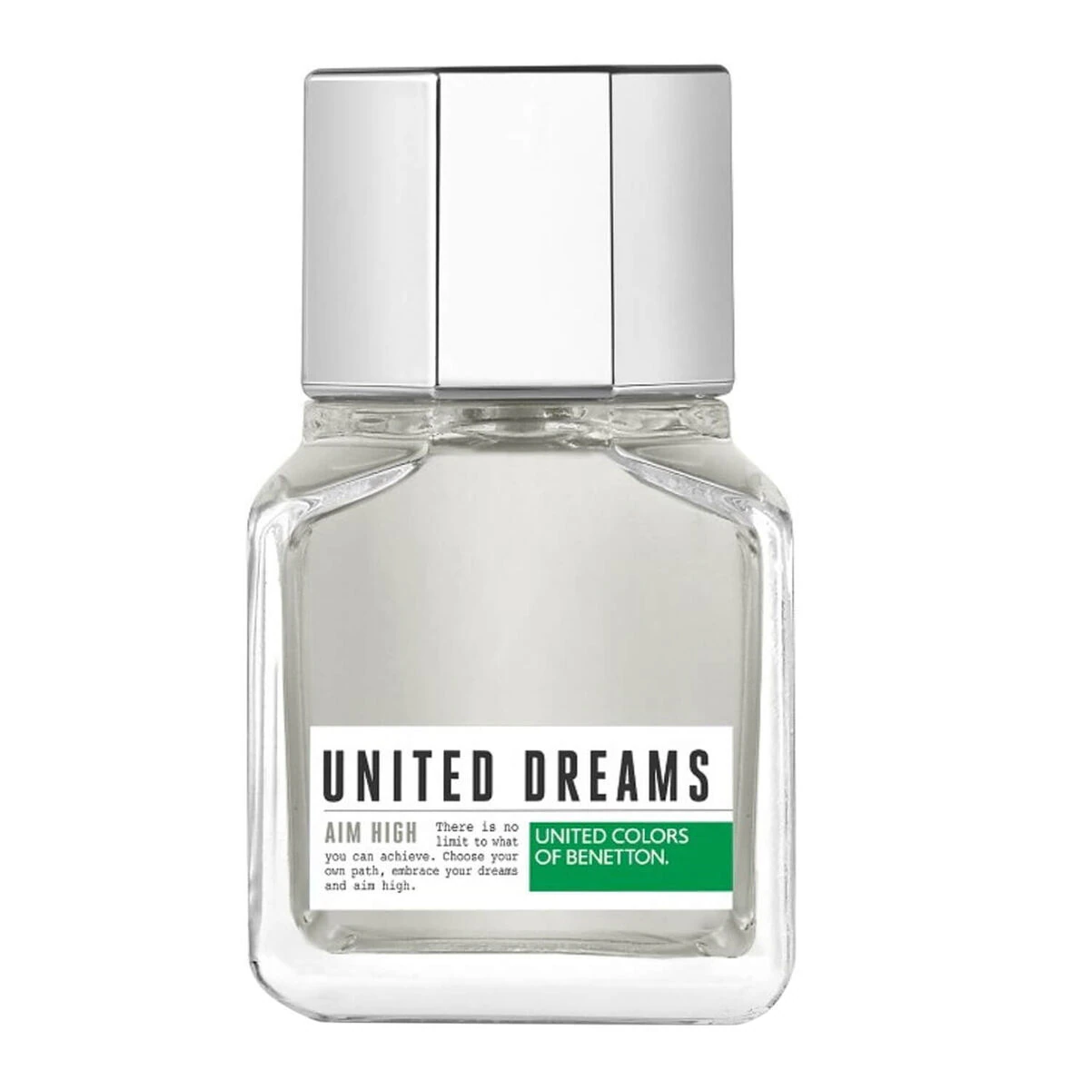 Frasco do United Dream Aim HIgh de Benetton. Uma ótima opção de perfume masculino para o dia a dia.