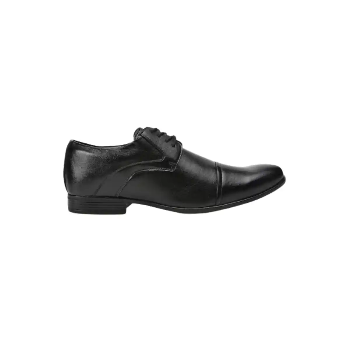 Sapato social masculino estilo derby, preto.