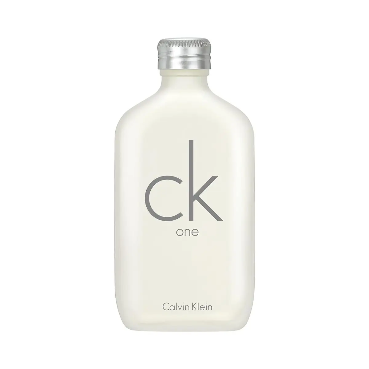 Frasco do Ck One, de Calvin Klein. Um clássico da perfumaria, fresco, jovial e acessível. Um dos importados mais interessantes do nosso top 10 perfumes masculinos para o calor do verão.