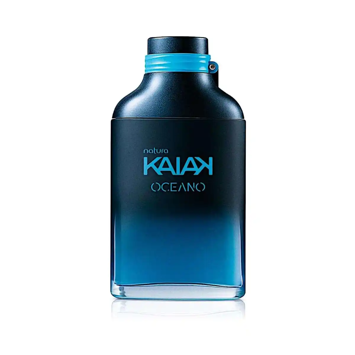 Frasco do Kaiak Oceano, da Natura. Um dos nacionais mais interessantes do nosso top 10 perfumes masculinos para o calor do verão.