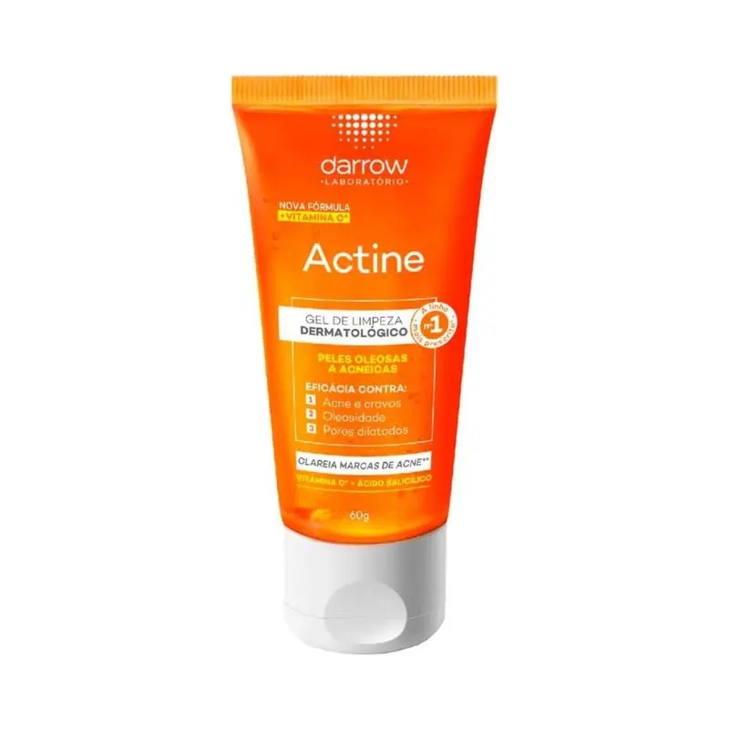 Gel de limpeza facial com vitamina C, Actine.