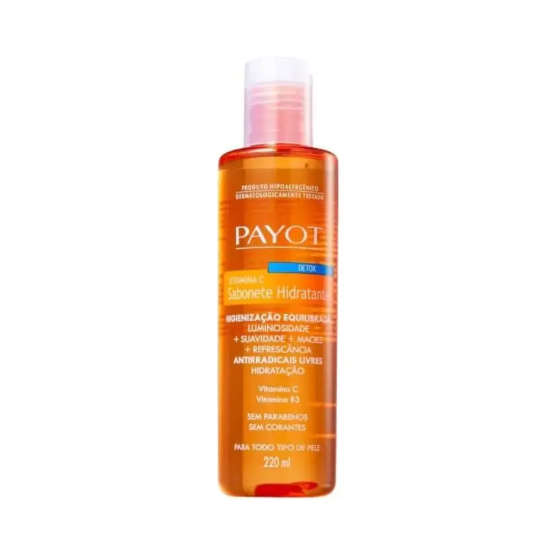 Gel de limpeza facial com vitamina C, Payot.