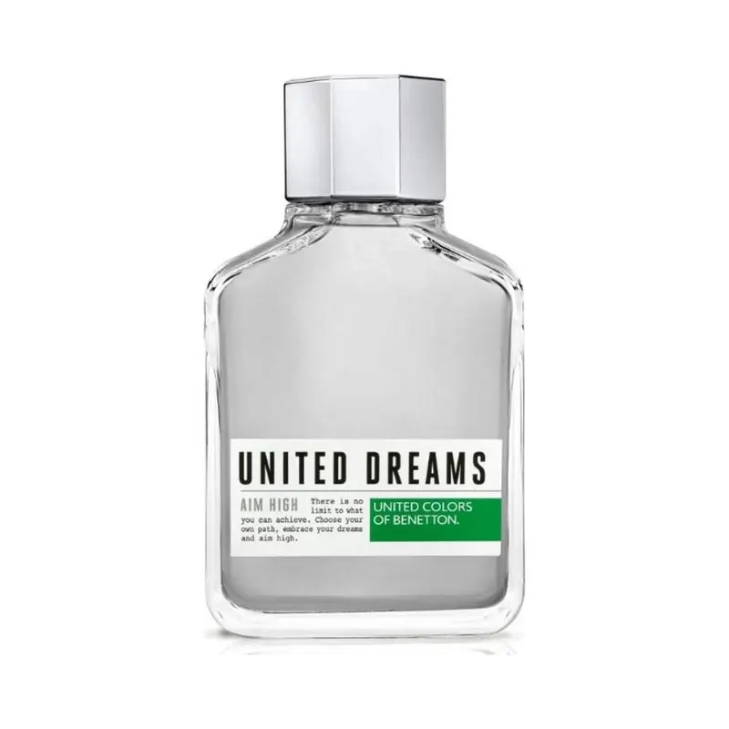 Frasco do perfume masculino Aim High de Benetton.