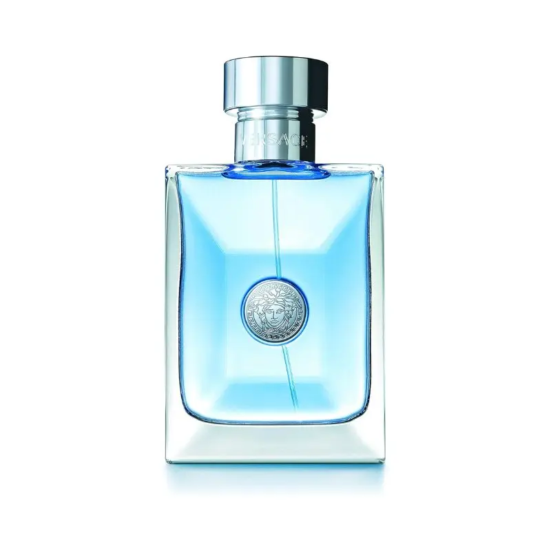 Frasco do Pour Homme de Versace. Uma ótima opção de perfume assinatura para quem gosta de fragrâncias frescas.
